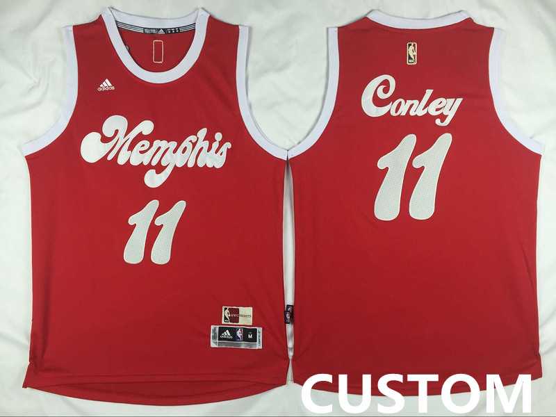 Men & Youth Customized Memphis Grizzlies New Revolution 30 Swingman Red Jersey->customized nba jersey->Custom Jersey